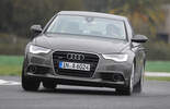 Audi A6 2.0 TDI, Frontansicht, Kurve