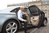Audi A8, Fondtür, Einstieg, Ausstieg