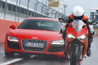 Audi R8 5.2 FSI, Ducati 1199 Panigale S, Frontansicht