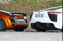 Audi R8 GT, Lexus LFA, Heck