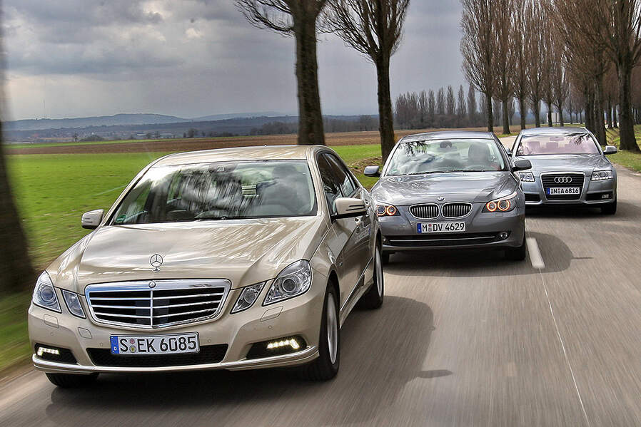 BMW 520d, Mercedes E 220 CDI, Audi A6 2.7 TDI