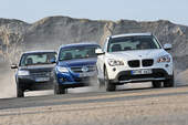 BMW X1 xDrive 20d, Land Rover Freelander TD4 E, VW Tiguan 2.0 TDI CR 4Motion Sport  Style