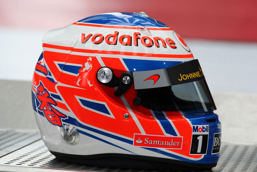 jenson button helmet. Jenson Button: Button#39;s helmet