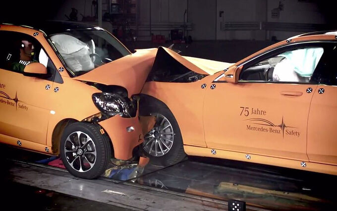 Crashtest smart mercedes #3