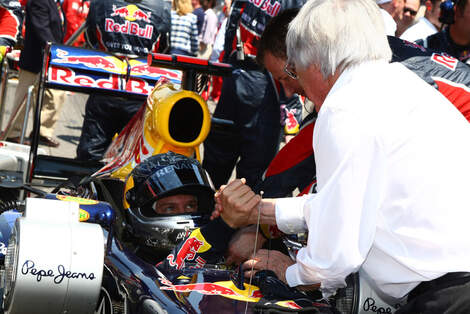 Ecclestone Vettel GP Spanien 2011