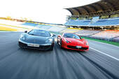 Ferrari 458 Italia, McLaren MP4-12C, Front