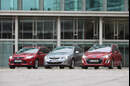 Ford Focus Turnier 1.6 Ecoboost Titanium, Opel Astra Sp.Tourer 1.4 Turbo Innovation, Peugot 308 SW 155 THP Allure, Frontansicht, alle Fahrzeuge