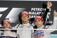 Am Ende stand wieder Jenson Button ganz vorne. An seiner Seite zwei Deutsche. Allerdings gab es für alle nur halbe Punkte. Formel 1 2009