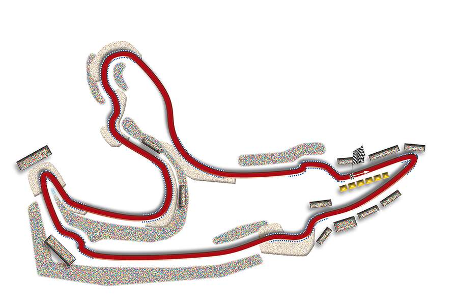 Formel 1- Rennstrecke Belgien
