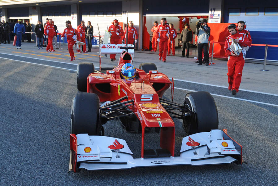 Formel 1-Test, Jerez, 9.2.2012, Fernando Alonso, Ferrari