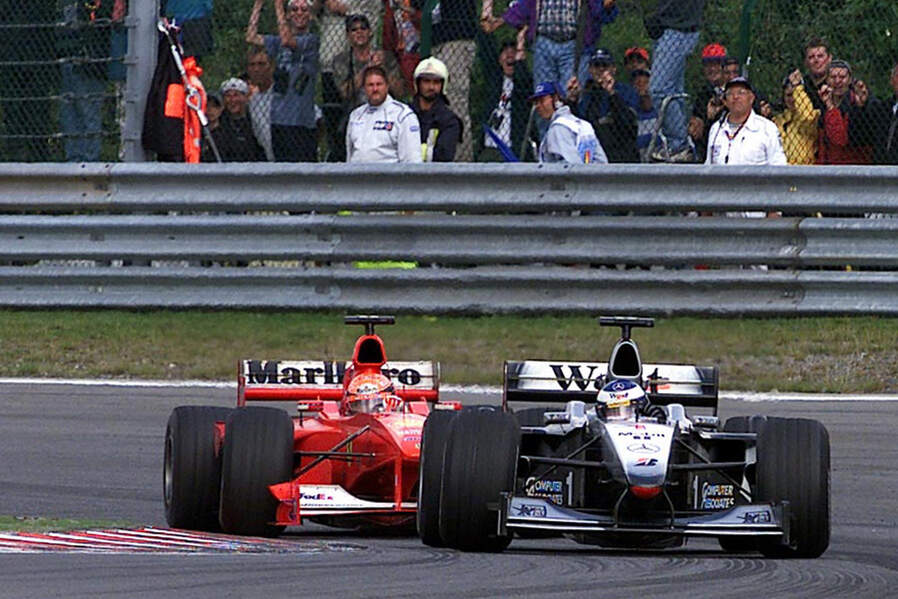 Häkkinen Schumacher GP Belgien 2000