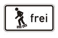 Inlineskating Verkehrsschild
