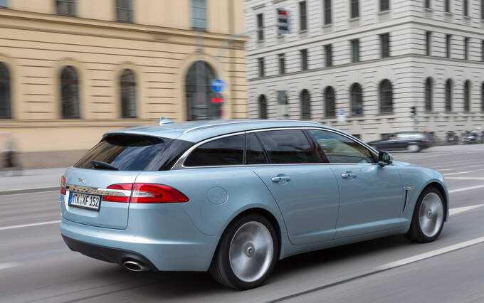 Jaguar XF Sportbrake 2.2D, Heckansicht Jaguar XF Sportbrake 2.2D, Heckansicht