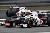 Kobayashi Perez Sauber 2012 GP China