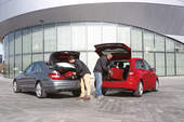 Mercedes B 200, Mercedes C 180, Heckklappe