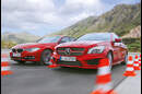 Mercedes CLA 250, BMW 328i, Frontansicht