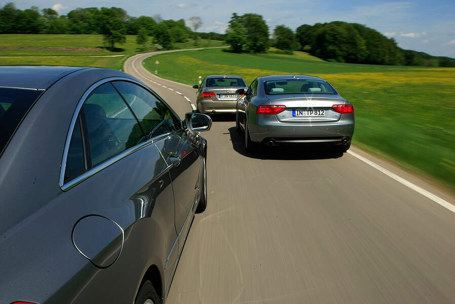 Mercedes E-Klasse, BMW 335i, Audi A5