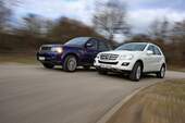 Mercedes ML 350 Bluetec und Range Rover Sport 3.0 TDV6