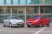 Opel Astra Sports Tourer, Opel Meriva, Frontansicht
