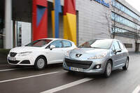 Peugeot 207 99g, Seat Ibiza 1.4 TDI