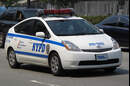 Polizei und Taxis in New York