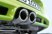 Porsche Cayman R, Auspuff