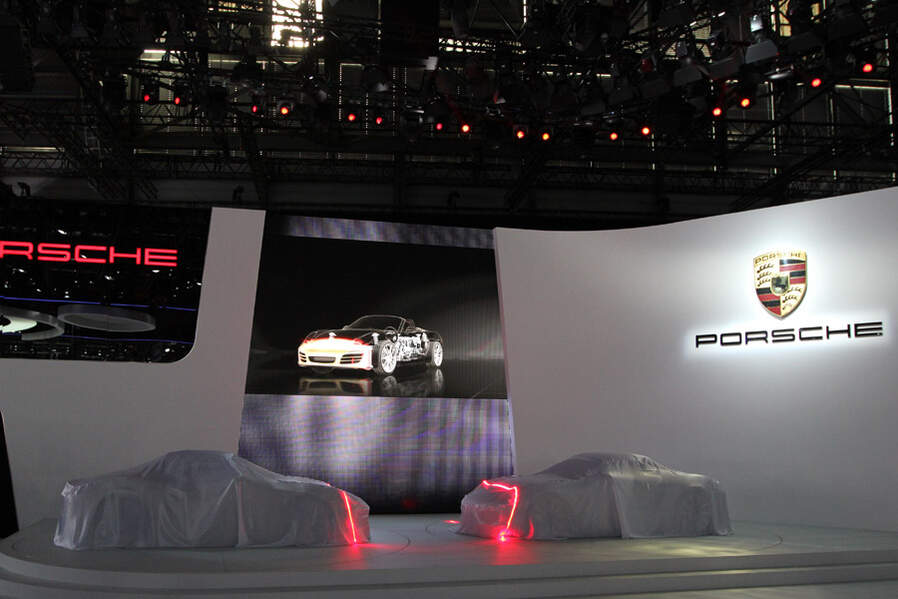 Präsentation Porsche Boxster, Autosalon Genf 2012, Messe