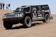 Der Sponsor ist Programm - der Hummer ist ein wahres Monster. Robby Gordon