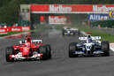 Schumacher Montoya 2004 GP Belgien