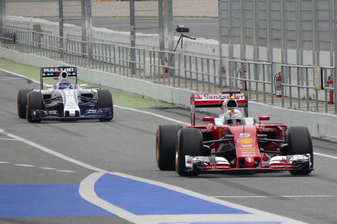 Sebastian Vettel - Ferrari - Formel 1 - Test - Barcelona - 2. März 2016