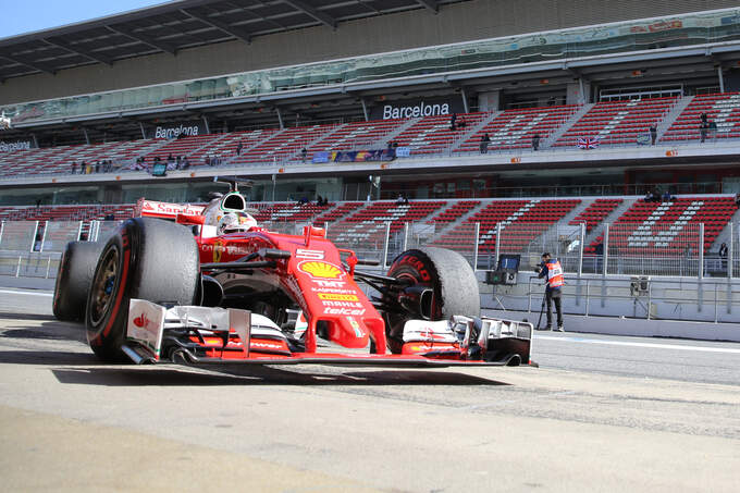 Sebastian Vettel - Ferrari - Formel 1-Test - Barcelona - 4. März 2016