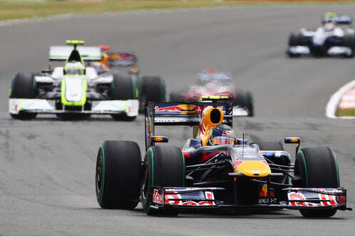 Sebastian Vettel Rubens Barrichello GP England Silverstone 
