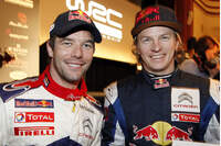 Sebastien Loeb und Kimi Räikkönen Sebastien Loeb und Kimi Räikkönen