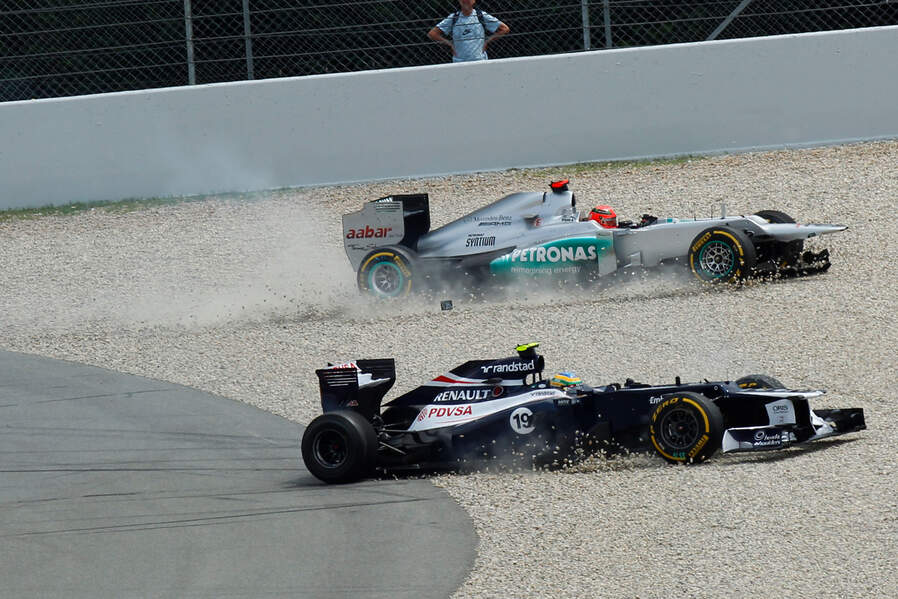 Senna  Schumacher GP Spanien 2012