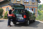 VW Sharan, Kofferraum, Ladefläche