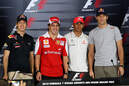 Vettel, Hamilton, Alonso, Webber - Abu Dhabi 2010