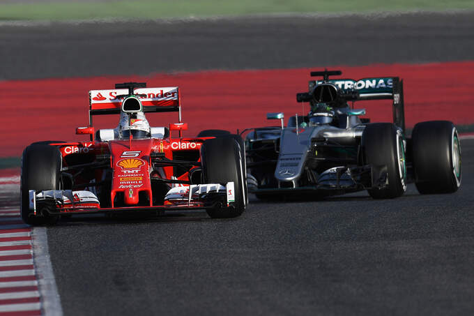 Vettel vs. Rosberg - Ferrari vs. Mercedes - Formel 1 - Test - Barcelona - 2. März 2016