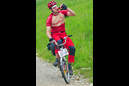 betrunken Fahrrad fahren