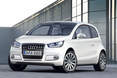 Der City als Audis Kleinster nutzt die Heckantriebs-Plattform des VW Up. Der Stadtflitzer kommt auch in einer Elektro-Version.