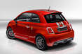 Der Fiat 500 Abarth 695 Tributo Ferrari kommt mit Diffusor.